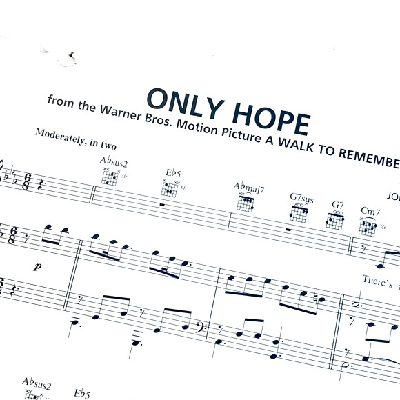 Only Hope From A Walk To Remember Movie Sheet Music Mandy Moore - Picture 3 of 4